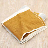 【ロハコ限定】 ミニバスタオル しっかり ライトブラウン（茶） 1枚 抗菌防臭加工