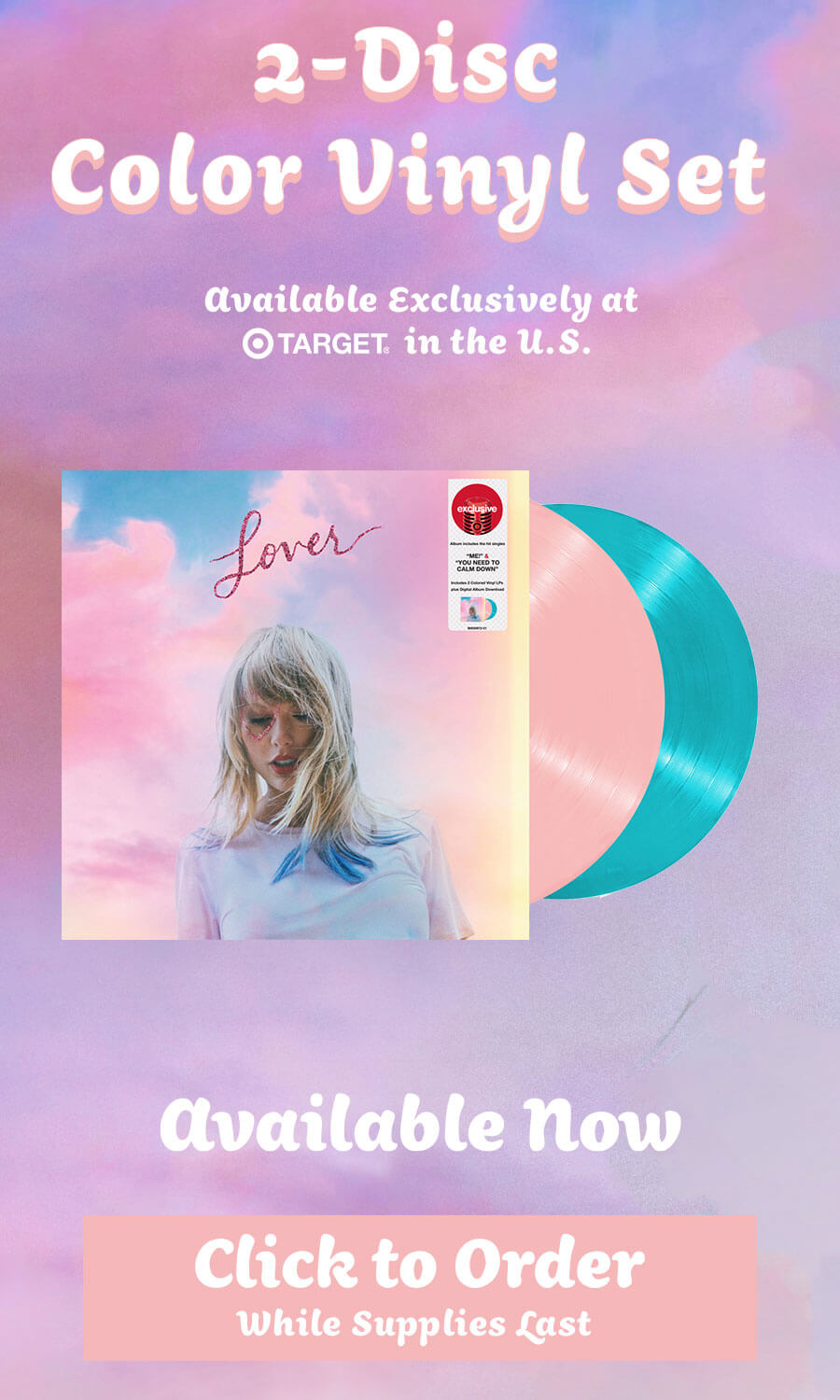 2-Disc Color Vinyl Set Available Exclusively at Target in the U.S. Available 11/15 while supplies last