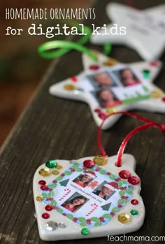 Have kids that are tech savvy and like to use the computer or iPad? These homemade Christmas ornaments for kids to make allows them to use their computer skills and technical savvy for a fun Christmas craft and homemade Christmas gift idea! These ornaments along with the old-school crafty craft piece makes these a HUGE win! #christmas #christmascrafts #christmasgifts #kidscrafts #crafts #craftsforkids #christmasideas