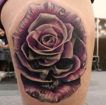 Tatouage t&ecirc;te de mort