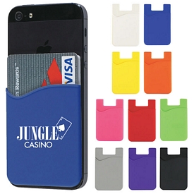 Promotional Smartphone Silicone Card Sleeve