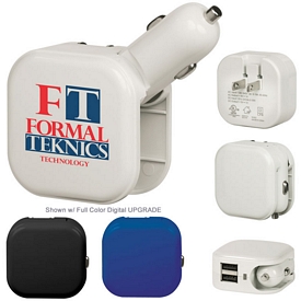 Promotional Dual USB Port Home/Car Charger