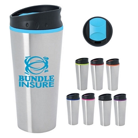 Promotional 15 oz. Stainless Steel Diamond Mug