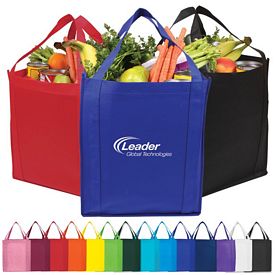 Promotional Saturn Jumbo Nonwoven Grocery Tote Bag