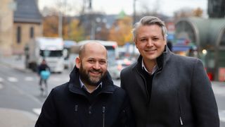 Jan Ketil Skanke (til venstre) og Ståle Hansen i Cloudway.