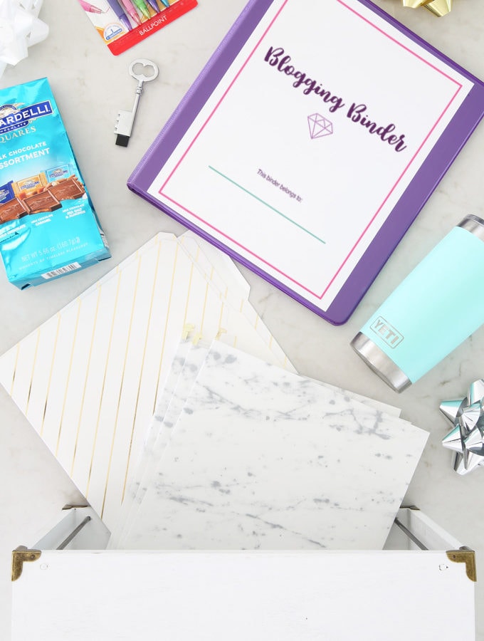 Blogging Binder Printables Christmas Gift