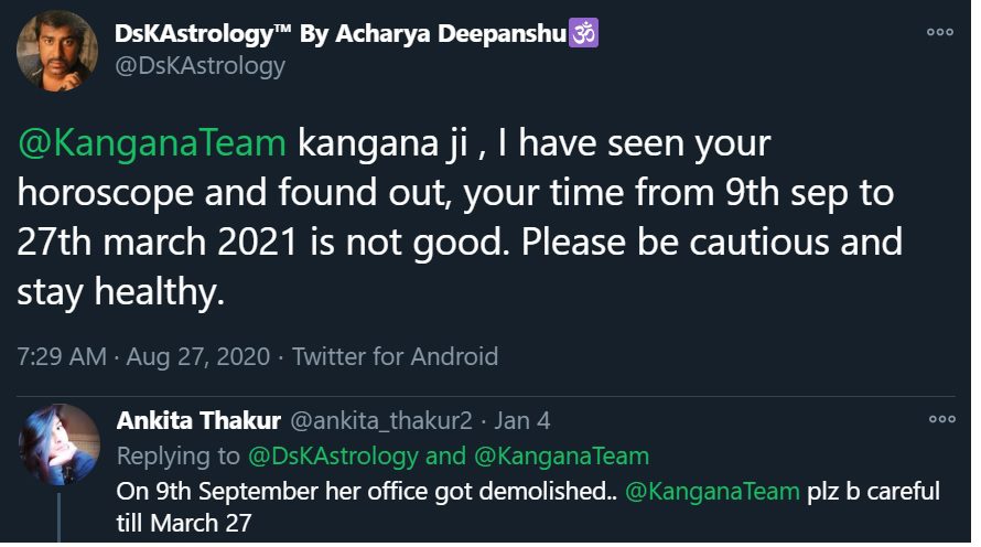 Kangana Ranaut Prediction