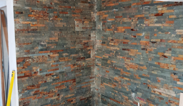 Stone-cladding-installation