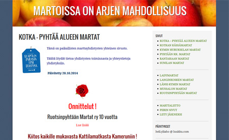 Kotka-Pyhtää alueen martat