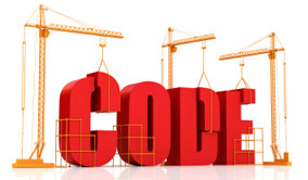 From the design the code of your business software is written by developers