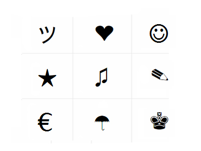 Text Symbols