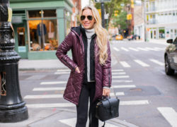 Maroon Puffer Coat