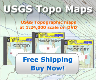 USGS Topographic Maps for purchase on DVD