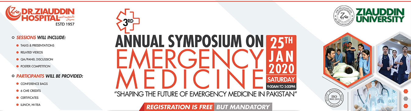 Ziauddin hospital Emergengency symposium 2020