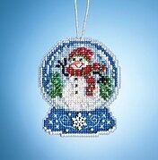 Snowman Globe - Beaded Cross Stitch Kit