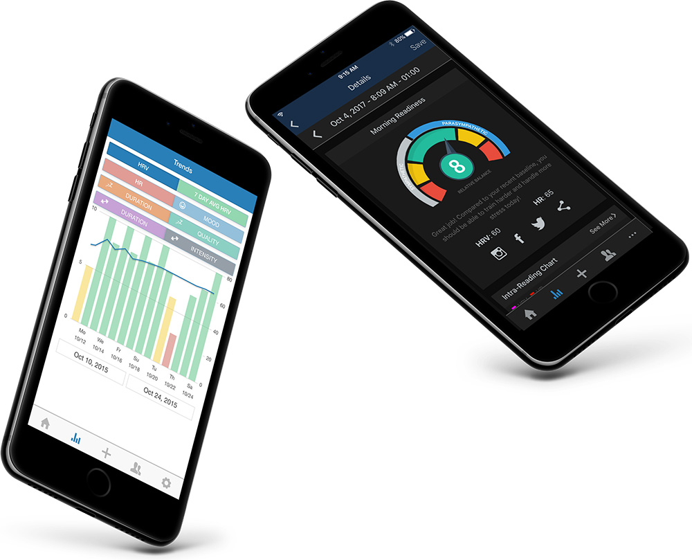Elite HRV's mobile app developed by 247 Labs