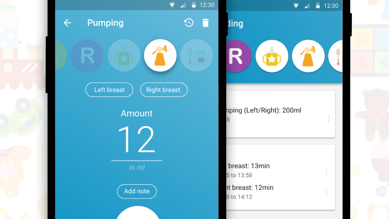 Introducing: Pumping Dear parents from all over the world, thank you for all the feedback! We listen to all of it and we&rsquo;d like to introduce - Pumpings. You can which breast (or both) and amount milk. From now on you can easily track pumping...
