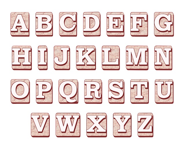 abecedario en ingl&eacute;s