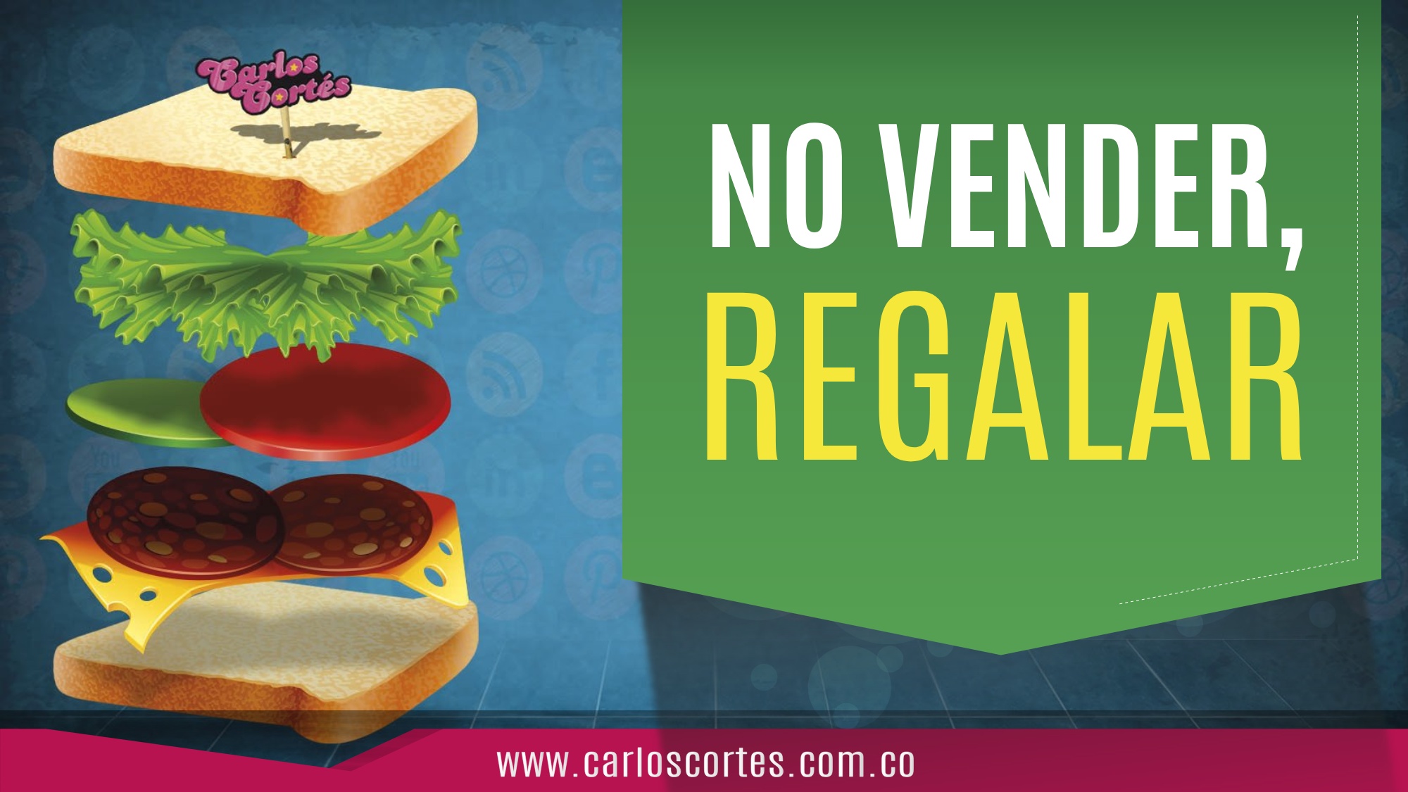 No intentar vender sino regalar