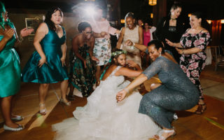 People dancing to presumably the best wedding songs 2020