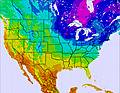 United States temperature map