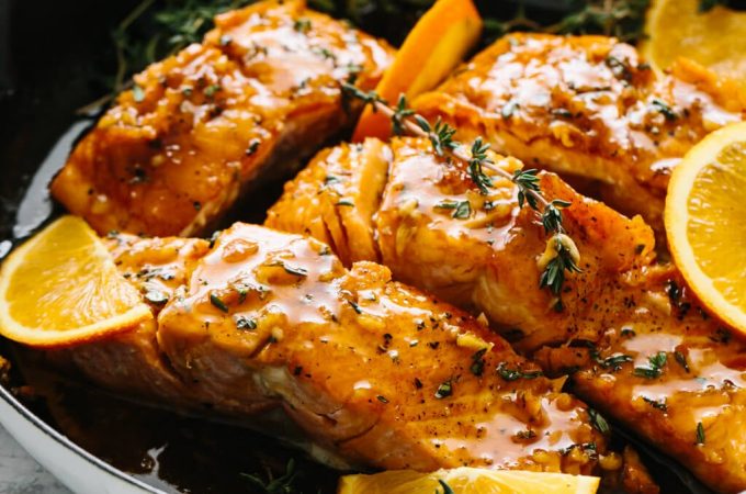 cách làm cá hồi sốt cam