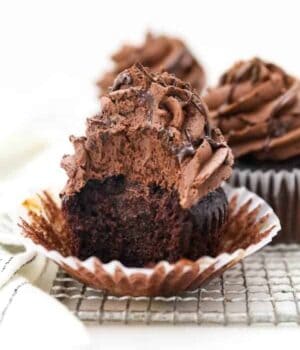 Chocolate Ganche Cupcakes