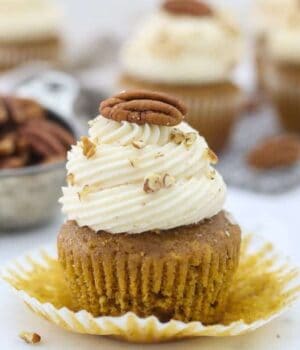 Pumpkin Pecan Pie Cupcake