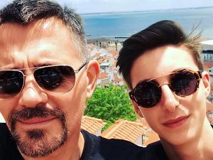 Krzysztof Ibisz z synem