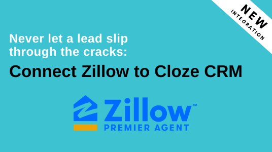 Connect Zillow to Cloze