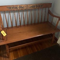 HITCHCOCK-STYLE MAPLE BENCH