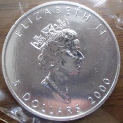 Silver 5 Dollar Canada