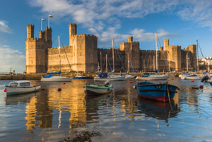 Caernarfon Castle, north Wales