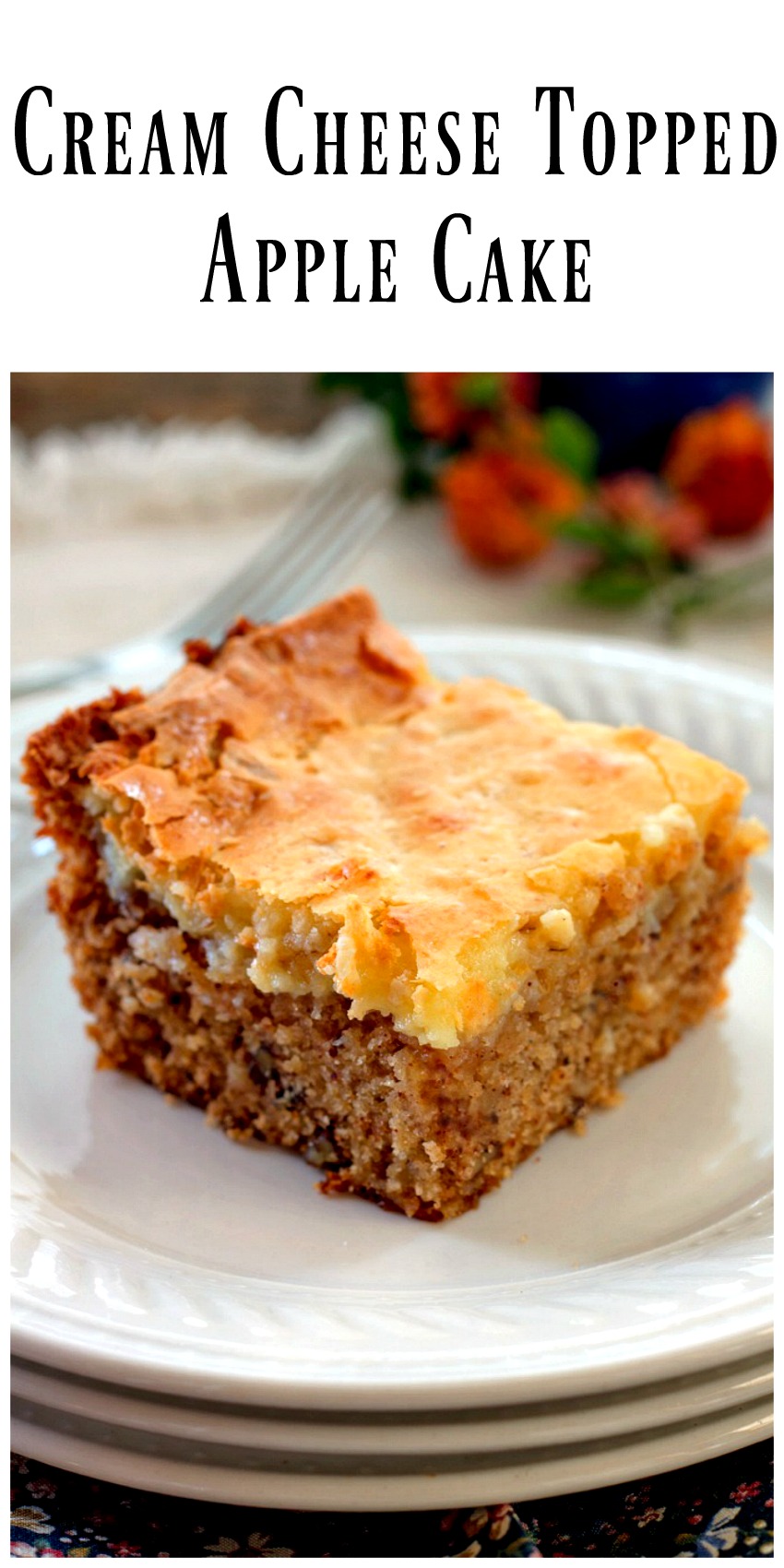 Cream Cheese Topped Apple Cake