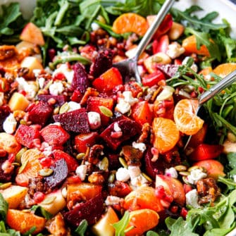 Beet Salad with Orange Pomegranate Vinaigrette