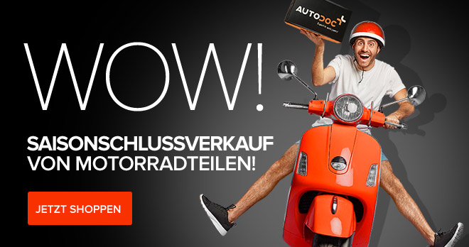 Wow! Saisonausverkauf von Motorradteilen!