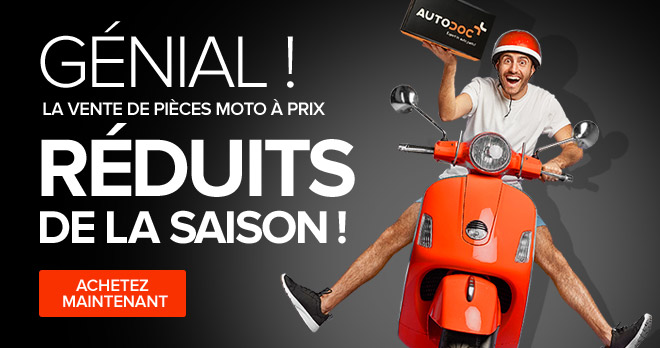 Génial ! La vente de pièces de moto à prix réduits de la saison !