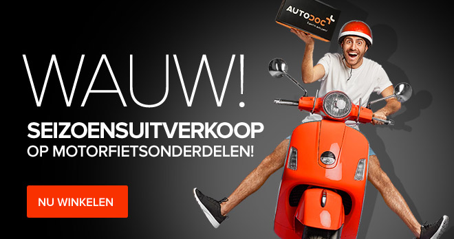 Wauw! Seizoensuitverkoop op motorfietsonderdelen!