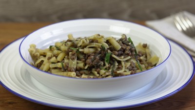 Pasta lenticchie e menta