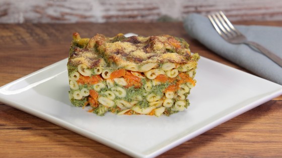 Fusilli con zucca e spinaci al forno