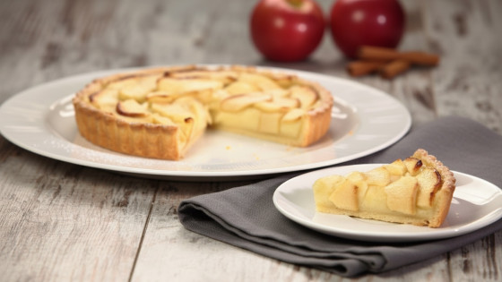 Crostata di mele con crema pasticcera