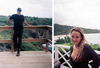 Jeffrey Epstein hanging out on his private island