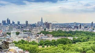 London skyline with the London Eye