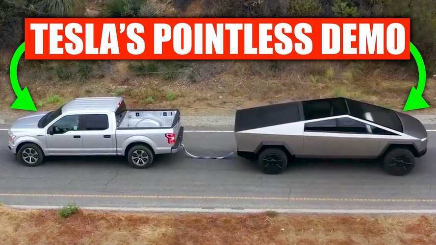Tesla Cybertruck Tug-Of-War Vs. Ford F-150 Was Completely Pointless