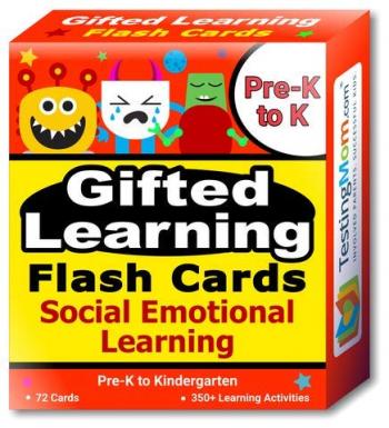 Gifted Learning Flash Cards &ndash; Social Emotional Learning (SEL) (for Pre-K-Kindergarten)