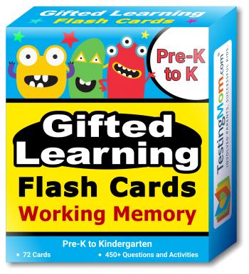 Gifted Learning Flash Cards &ndash; Working Memory (for Pre-K-Kindergarten)