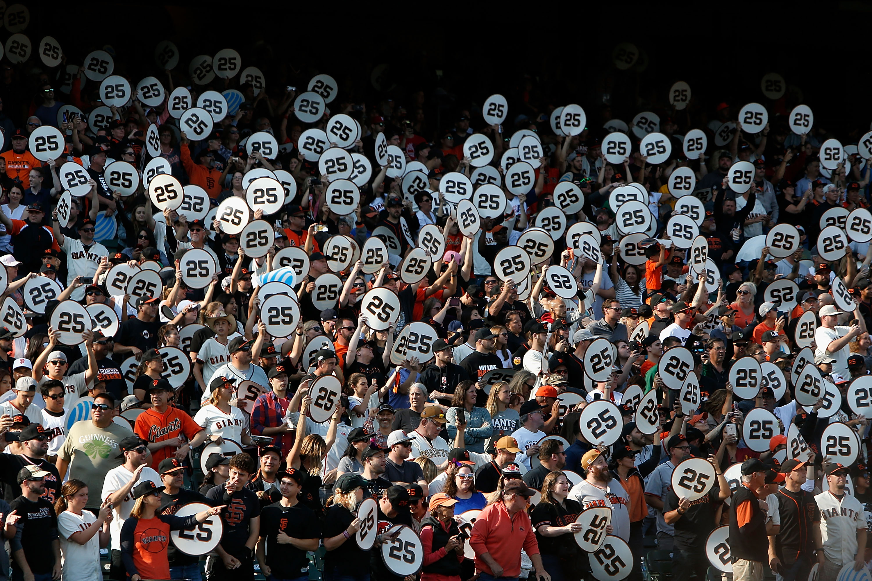Barry Bonds San Francisco Giants Number 25 Retirement Ceremony