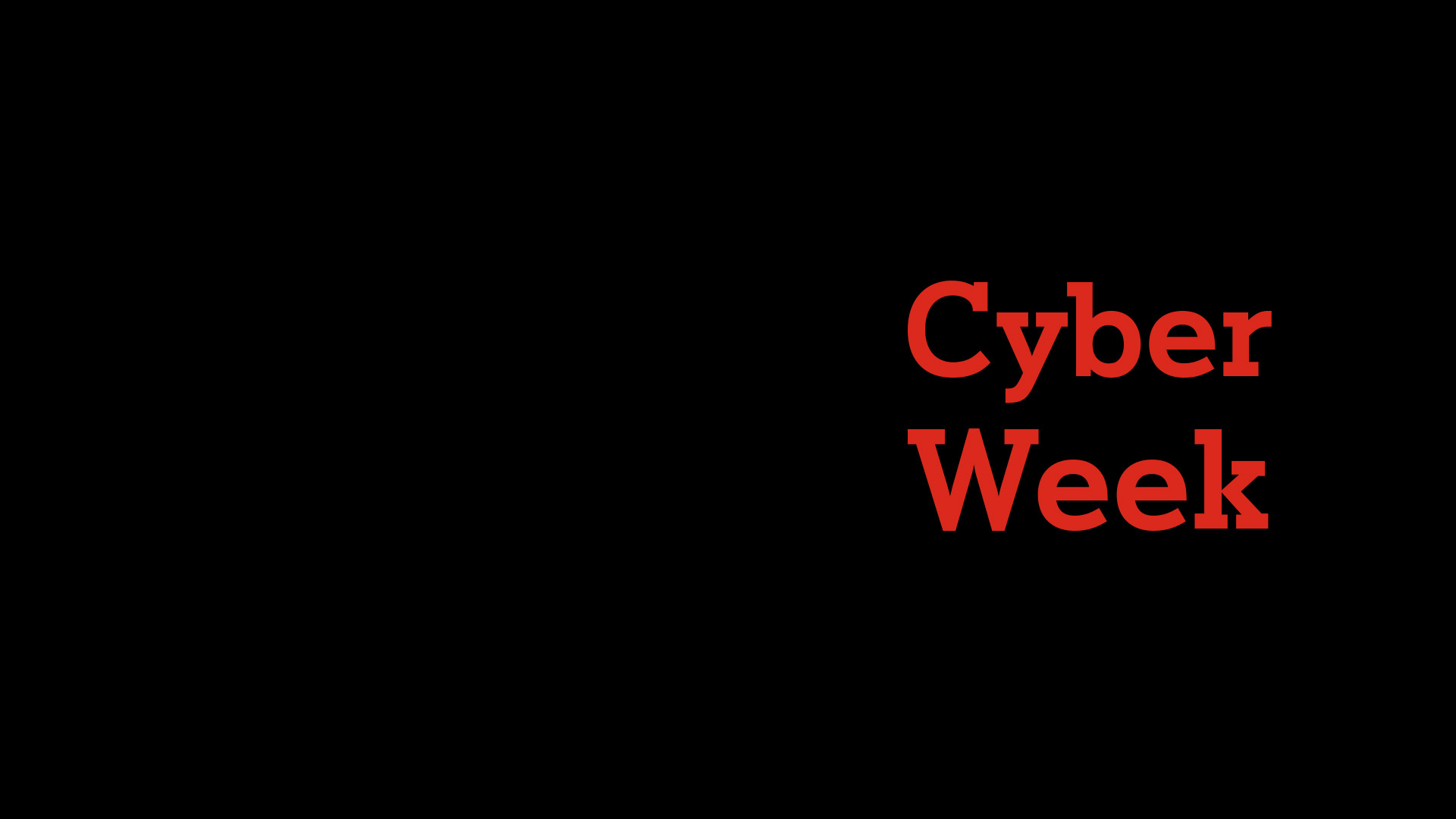Cyber Week