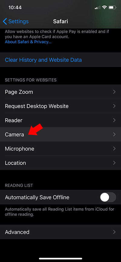 safari cam2cam step 3