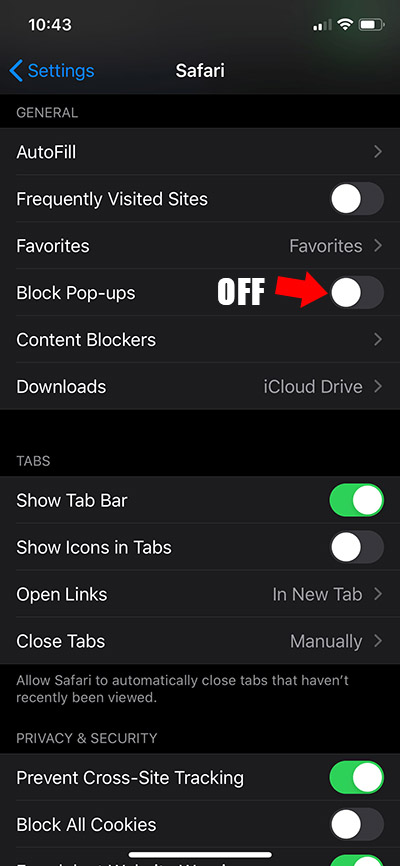 safari cam2cam step 2